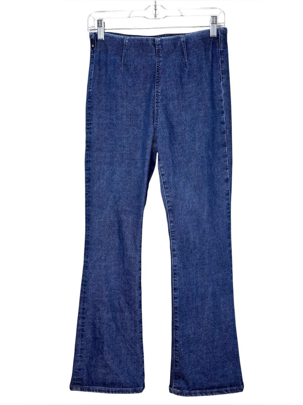 AG Farrah Boot Crop Pull On Jeans Size S Blue Japanese Denim